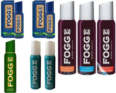 

Fogg Bleu, 1000, Majestic, Victor Body Spray - For Men(800 g, Pack of 8)