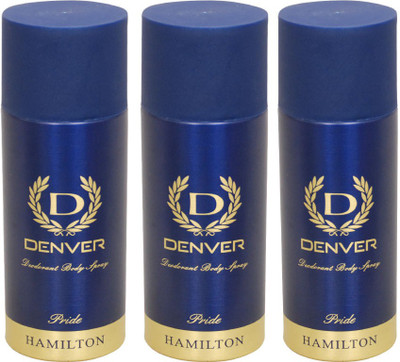 

Denver Pride Combo (Pack of 3) Deodorant Spray - For Men(495 ml, Pack of 3)