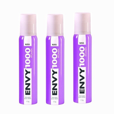 

Vanesa Envy Kiss 1000 Body Spray - For Women(115 g, Pack of 3)