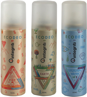 

Integriti INTEGRITI ECO DEO FIRE-EARTH-WATER COMBO_6 Body Spray - For Men(300 g, Pack of 3)