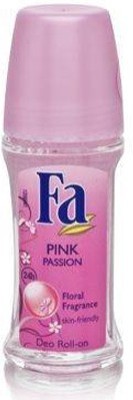 Flipkart - Fa Roll-On Pink Passion Floral Fragrance Deodorants And Antiperspirants Deodorant Roll-on  –  For Men & Women(50 ml)