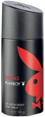 

Playboy Vegas 24H Deodorant Spray - For Men(150 ml)