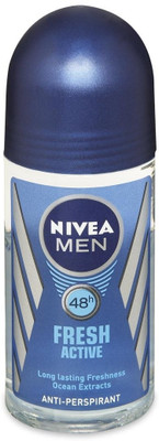 

Nivea Fresh Active Anti Perspirant (Imported) Deodorant Roll-on - For Men(50 ml)
