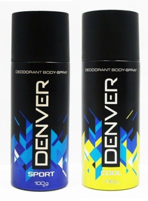 

Denver Cool,Sport Body Spray - For Men(200 g, Pack of 2)