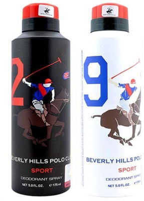 

U.S. Polo Assn Combo Deodorants No 2 & 9 Body Spray - For Men(350 ml, Pack of 2)