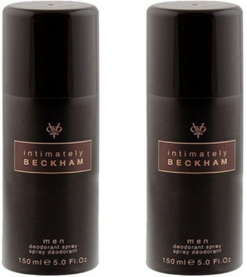 

David Beckham 2 Intimately Deodorant Spray - For Men(150 ml, Pack of 2)