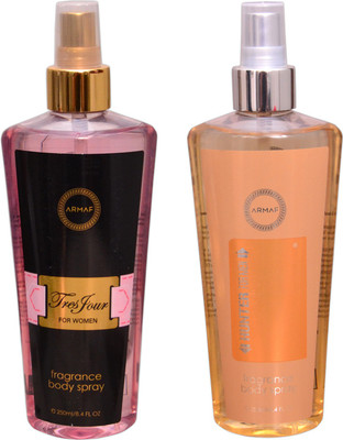 

Armaf 1 TRES POUR FEMME::1 HUNTER HOMME Body Mist - For Men & Women(500 ml, Pack of 2)