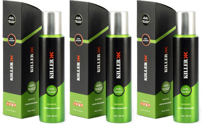 

Killer MARINE Deodorant Spray - For Men(450 ml, Pack of 3)