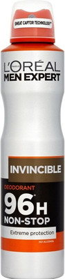 

L'Oreal Paris Expert 96H INVINCIBLE Non Stop Protection No Alcohol Deodorant Spray - For Men(249 ml)
