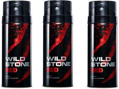 

Wild Stone Red Body Spray - For Men(150 ml, Pack of 3)