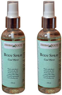 

Herbal Roots Cool Wave Body Spray - For Men & Women(200 ml, Pack of 2)