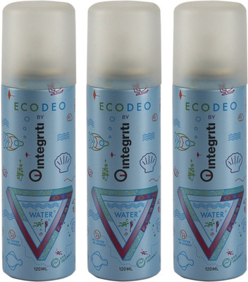 

Integriti INTEGRITI ECO DEO 3 WATER COMBO DEODORANT_3 Body Spray - For Men(300 g, Pack of 3)