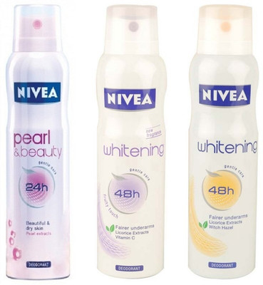 

Nivea Nivea whitening fruity & floral touch &pearl & beauty Body Spray - For Women(150 ml)