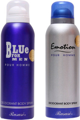 

Rasasi blue for man,emotion Deodorant Spray - For Men(300 ml)