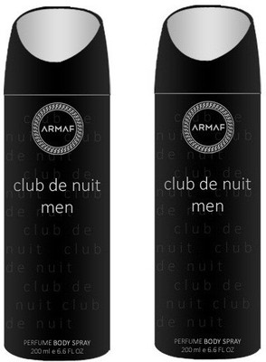 

Armaf 2 Club De Nuit Men Body Spray - For Men(400 ml, Pack of 2)