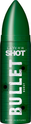 

Layer'r Shot Bullet Burst Deodorant Spray - For Men(120 ml)
