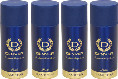 

Denver 4 Pride Deodorant Spray - For Men(400 ml, Pack of 4)