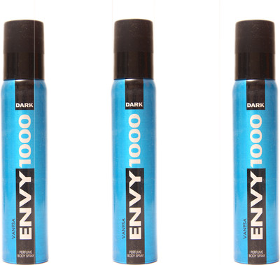 

Envy 1000 3 DARK DEO Deodorant Spray - For Men & Women(345 g, Pack of 3)