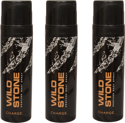 

Wild Stone 3 Charge Deodorant Spray - For Men(300 ml, Pack of 3)
