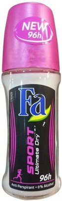 

Fa Men Sport Ultimate Dry 96hrs Anti Perspirant 0% Alcohol Deodorant Roll-on - For Men(50 ml)