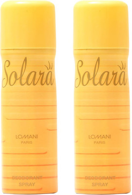 

Lomani Solara Deodorant Spray - For Women(400 ml, Pack of 2)