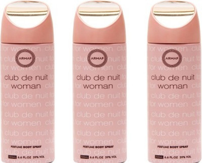 

Armaf club de nuit Deodorant Spray - For Women(600 ml, Pack of 3)