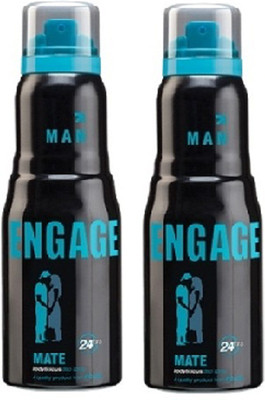 

Engage Combo of 2 Mate Deodorant Spray - For Men(150 ml, Pack of 2)