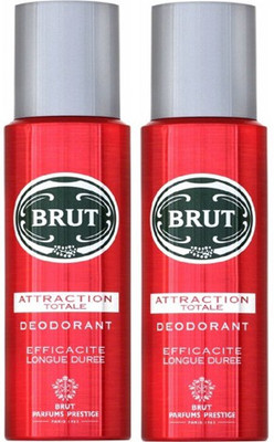 Flipkart - Brut Attraction Totale Deodorant Spray  –  For Men(400 ml, Pack of 2)