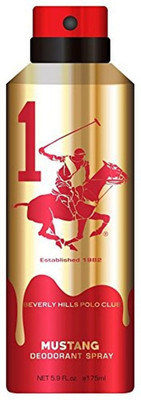 

Beverly Hills Polo Club Mustang Deodorant Spray - For Men(175 ml)