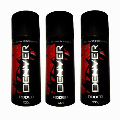

Denver Ro Deodorant Spray - For Men(100 g, Pack of 3)