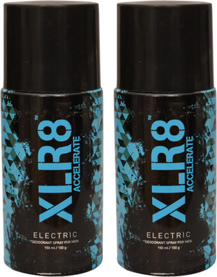 

XLR8 2 Electric Deodorant Spray - For Men & Women(300 ml, Pack of 2)