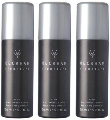 

David Beckham 3 Signature Deodorant Spray - For Men(150 ml, Pack of 3)