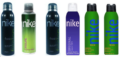 

Nike Fission, Casual, Original , Green Body Spray - For Men(1200 ml, Pack of 6)