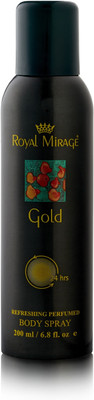 Royal Mirage Gold Body  Deodorant Spray - For Men & Women(200 ml)