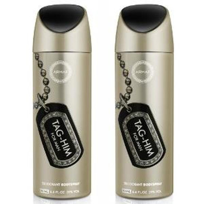 

Armaf tag him Deodorant Spray - For Men(400 ml, Pack of 2)