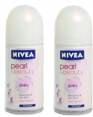 

Nivea Pearl Beauty Deo Deodorant Roll-on - For Women(50 ml, Pack of 2)