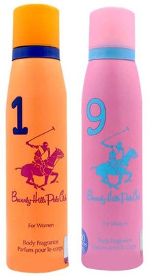 

U.S. Polo Assn Women Combo Deodorants No 1 & 9 Body Spray - For Women(300 ml, Pack of 2)