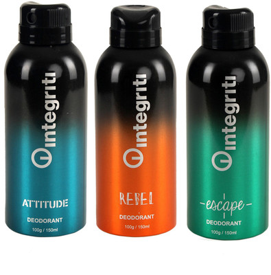 

Integriti INT_17 Deodorant Spray - For Men(450 ml, Pack of 3)