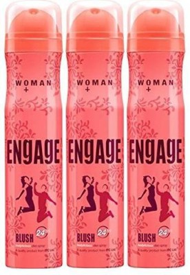 Engage Blush Combo Deodorant Spray  -  For Women(150 ml, Pack of 3) at flipkart