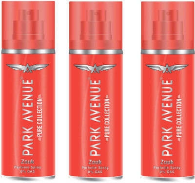 

Park Avenue Zouk Pure Collection Body Mist - For Men(135 ml, Pack of 3)