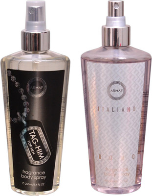 

Armaf 1 TAG HIM::1 ITALIANO Body Mist - For Men & Women(500 ml, Pack of 2)
