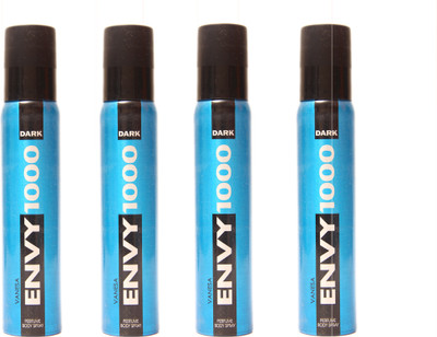 

Envy 1000 4 DARK DEO Deodorant Spray - For Men & Women(460 g, Pack of 4)