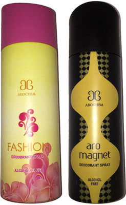 

Arochem Fashion + Magnet Deodorant Spray - For Men & Women(400 ml)