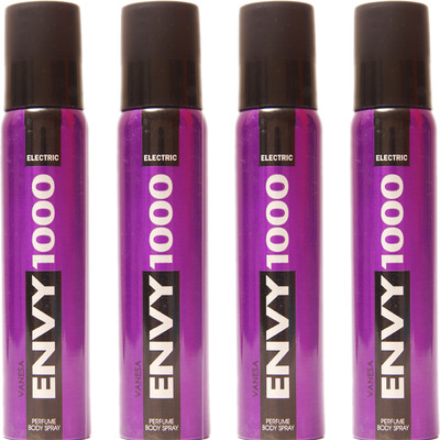 

Envy 1000 4 ELECTRIC DEO Deodorant Spray - For Men & Women(460 g, Pack of 4)