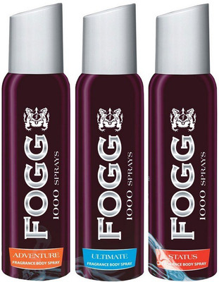 

Fogg Adventure Ultimate Status Body Spray - For Men(375 g, Pack of 3)