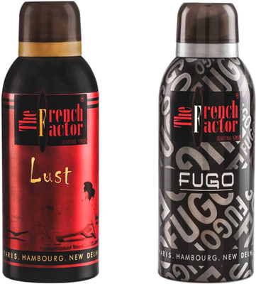 

French Factor pack2deoLusFg Deodorant Spray - For Men(1 ml, Pack of 2)