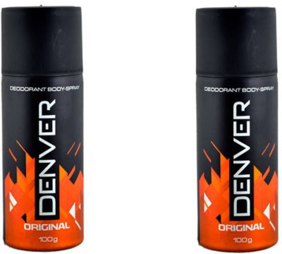 

Denver Orignal Deodorant Spray Pack Of 2 Body Mist - For Men(300 ml, Pack of 2)