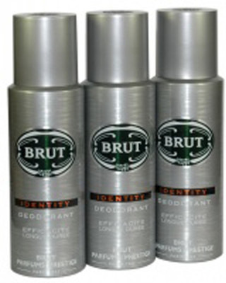 Brut Identity Deodorant Spray - For Men(600 ml, Pack of 3) Brut Identity Deodorant Spray - For Men(600 ml, Pack of 3)