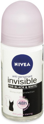 

Nivea Invisible for Black & White 48h Anti-Perspirant (Imported) Deodorant Roll-on - For Women(50 ml)