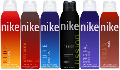 

Nike Ride Extreme Pure Fission Original Urban Musk Body Spray - For Men(1200 ml, Pack of 6)